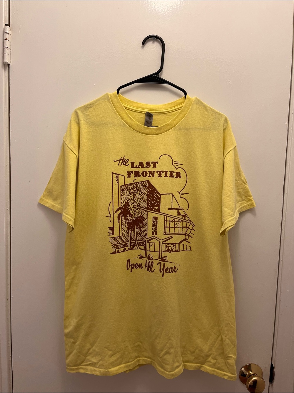 The Last Frontier Yellow Graphic Tee - Casual Men's T-Shirt